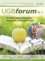 UGB-Forum 2/2014: Ernährungsaufklärung: Gekaufte Informationen