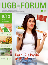 UGB-Forum 6/2012: Essen &ndash; die Psyche spielt mit