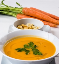 Möhrensuppe mit Kresse