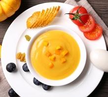 Oranges Kartoffel-Püree