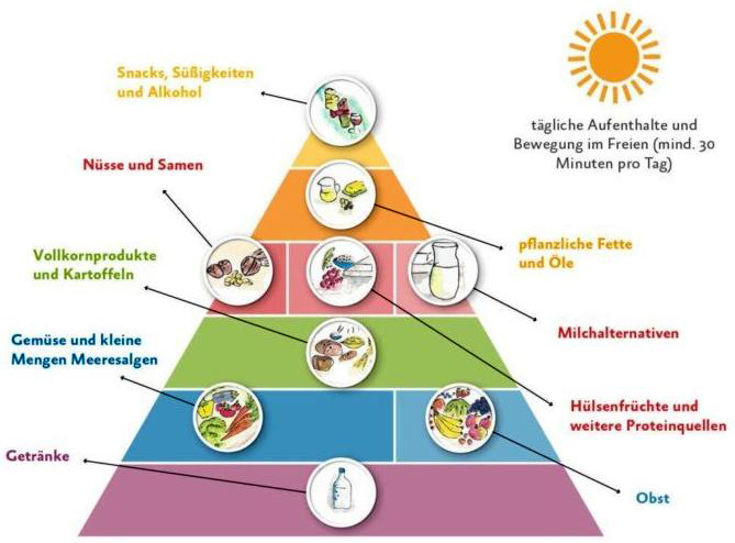 Die Gießener vegane  Lebensmittelpyramide