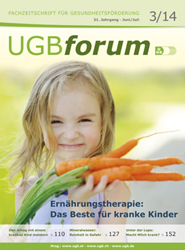 UGB-Forum 3/2014: Ernährungstherapie: Das Beste für kranke Kinder